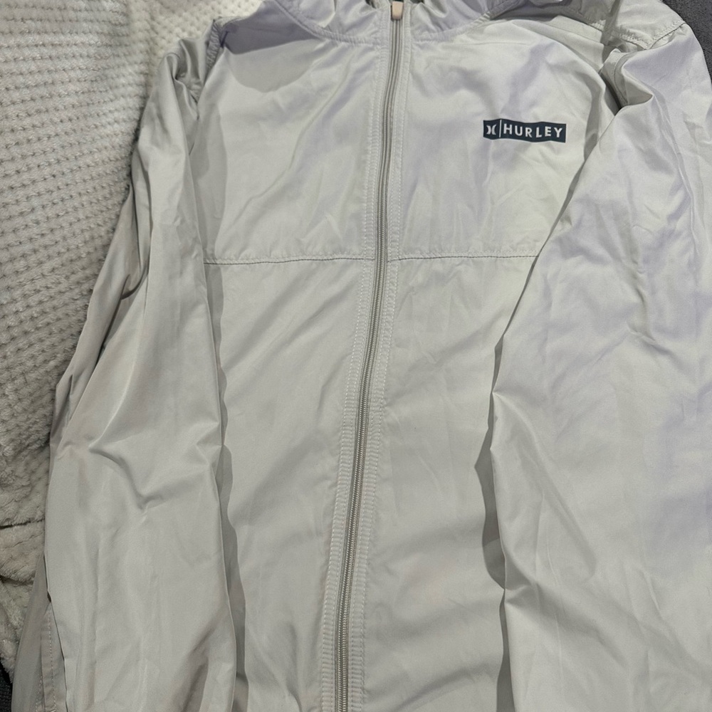 Hurley Men's Light Gray Windbreaker - Picture 3 of 4